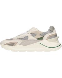 Date - Schoenen ,Veelkleurig ,Leer Sneakers Grijs - Lyst
