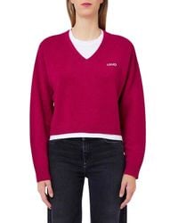Liu Jo - V-Neck Knitwear - Lyst