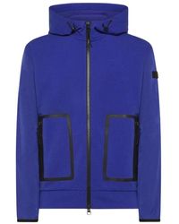 Peuterey - Jassen ,Blauw ,Polyester Blauw Vest Met Knoop Nc Bmat - Lyst