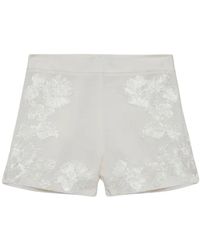 Jonathan Simkhai - Korte Broeken ,Wit ,Linnen Shorts - Lyst