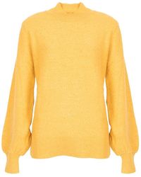 Silvian Heach - Stilvoller Pullover mit Golfkragen und Puffärmeln - Lyst
