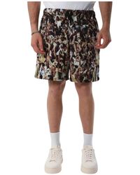 Arte' - Shorts bermuda in mesh con coulisse - Lyst