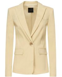 Pinko - Jassen ,Linnen Balanced Linnen Stretch Jas - Lyst