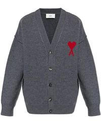 Ami Paris - De Coeur Cardigan - Lyst