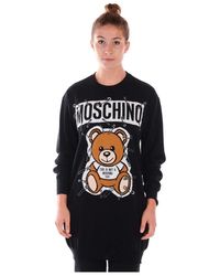 Moschino - Elegante Zwarte Jurk Voor Vrouwen - Lyst