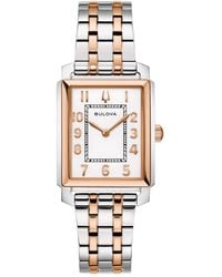 Bulova - Sutton Rechthoekig Horloge Met Armband - Lyst
