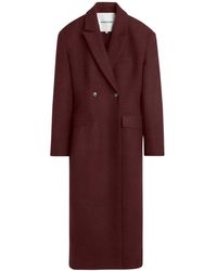 Birgitte Herskind - Jassen ,Bruin ,Wol Ultra Coat - Lyst