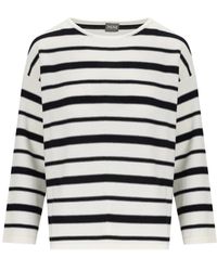 Max Mara - Truien & Vesten ,Wit ,Katoen Locusta Pullover - Lyst