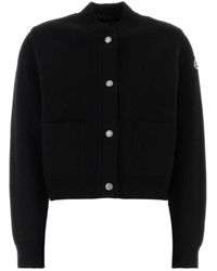 Moncler - Truien & Vesten ,Zwart ,Wol Wol & Kasjmier Vest - Lyst
