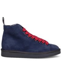 Pànchic - Zapatos de cuero azul con cordones aw 23 - Lyst