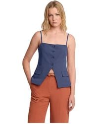 Kocca - Tops ,Blauw ,Sleeveless Tops - Lyst