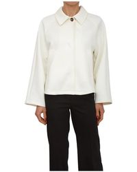 Marella - Jassen ,Wit ,Polyester Cappotto Giacco Jers - Lyst