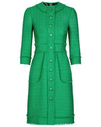 Dolce & Gabbana - Dolce gabbana dresses green - Lyst