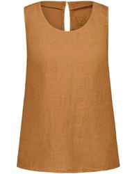 120% Lino - Sleeveless Tops - Lyst