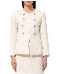 Fracomina - Tweed Jackets - Lyst