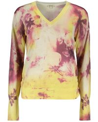 Desigual - V-Neck Knitwear - Lyst