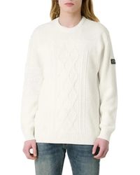 Iceberg - Truien & Vesten ,Wit ,Katoen Witte Gebreide Stijl A012 Voor Vrouwen - Lyst