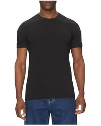 Calvin Klein - Tops ,Zwart ,Katoen Zwart Crew Neck T-Shirt 3-Pack - Lyst