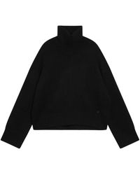 Loulou de Saison - Truien & Vesten ,Zwart ,Kasjmier Jonah Turtleneck Trui - Lyst