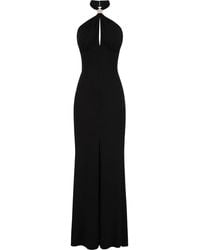 Elisabetta Franchi - Abito nero aw24 - Lyst