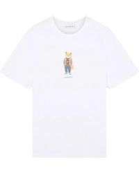 Maison Kitsuné - Dressed fox regular t-shirt - Lyst