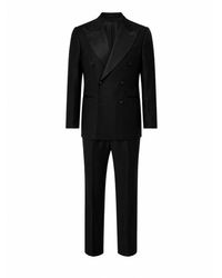 Franzese Collection - Kostuums ,Zwart ,Leer Beckham Tuxedo Suit - Lyst