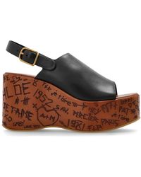 Chloé - Sandali Con Zeppa Maxime - Lyst