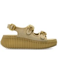 Chloé - Schoenen ,Leer Nama Platform Sandalen - Lyst