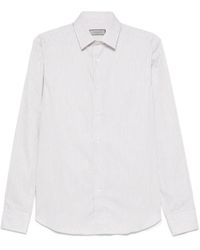 Canali - Klassisches Gestreiftes Hemd Langarm - Lyst