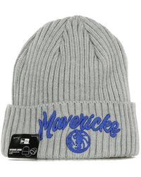KTZ - Accessoires ,Grijs ,Nba Draft Gebreide Muts Mavericks Viering - Lyst
