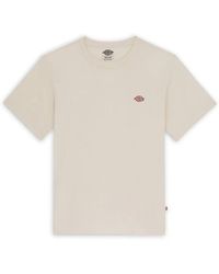 Dickies - Cremefarbenes baumwoll-jersey t-shirt - Lyst
