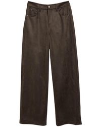 Comma, - Broeken ,Bruin ,Wijde Pijpen Broek - Lyst