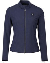 Blauer - Jassen ,Blauw ,Leer Rossmore Jacket - Lyst