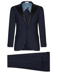 Boglioli Business Kostuum - - Heren - Blauw