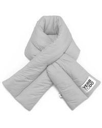 Verb to Do - Accessoires ,Grijs ,Polyester Vertical Puffer Sjaal - Lyst