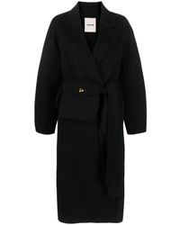Aeron - Jassen ,Zwart ,Wol Zijden Blend Korte Jas - Lyst