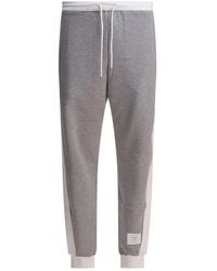 Thom Browne - Grijze 4-Bar Sweatpants Aw25 - Lyst