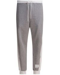 Thom Browne - Grijze 4-Bar Sweatpants Aw25 - Lyst