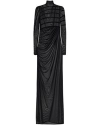 Jean Paul Gaultier - Schwarzes turtleneck top mit cut-out - Lyst