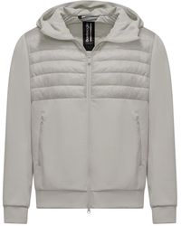 Bomboogie - Bi-Material Nylon En Gebreide Jas - Lyst