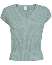 Eleventy - Mag0M023 V-Hals Mouwloze Knit - Lyst