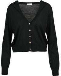 Ballantyne - Truien & Vesten ,Zwart ,Wol Korte Cardigan - Lyst