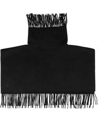 By Malene Birger - Accessoires ,Zwart ,Wol Turtla Wolle Franje Slab - Lyst