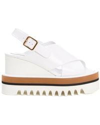 Paloma Barceló - Weiße lederschuhe keilabsatz ss25 - Lyst