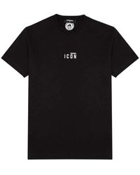 DSquared² - Tops ,Zwart ,Katoen Mini Icon Cool T-Shirt - Lyst