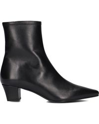 Stefano Lauran - Schwarze Leder-Stiefeletten Brenda 7 - Lyst