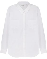 Dries Van Noten - Overhemden ,Wit ,Katoen Shirts Wit - Lyst
