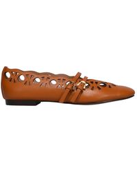 Coccinelle - Schoenen ,Bruin ,Leer Risako Ballerina's - Lyst