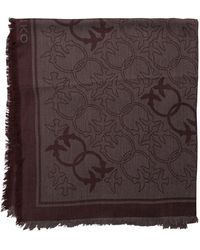 Pinko - Accessoires ,Bruin ,Polyester Bordeaux Sjaal Elegante Stijl - Lyst