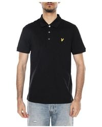 Lyle & Scott - Tops ,Zwart ,Katoen Polo Shirt - Lyst
